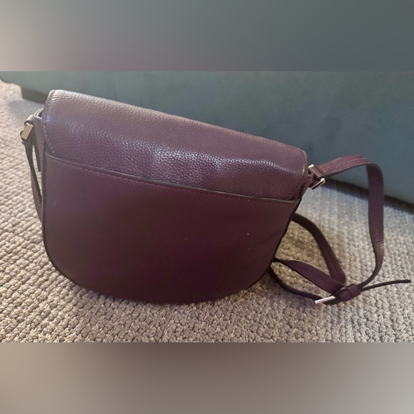 Kate Spade Spencer Court Lavinia Mahogany Leather Crossbody Bag - Picture 3 of 6